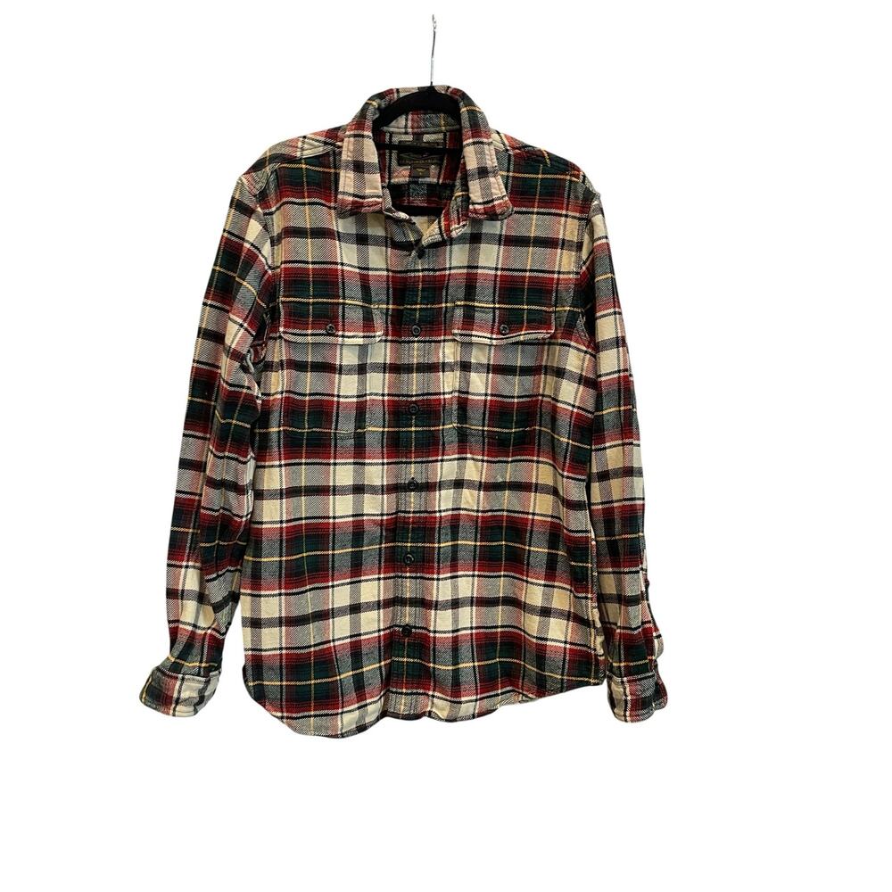 FILSON VINTAGE FLANNEL WORK SHIRT SAND/IRONWOOD PLAID